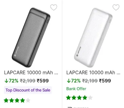 Branded 10,000mAh Powerbank from ₹599
