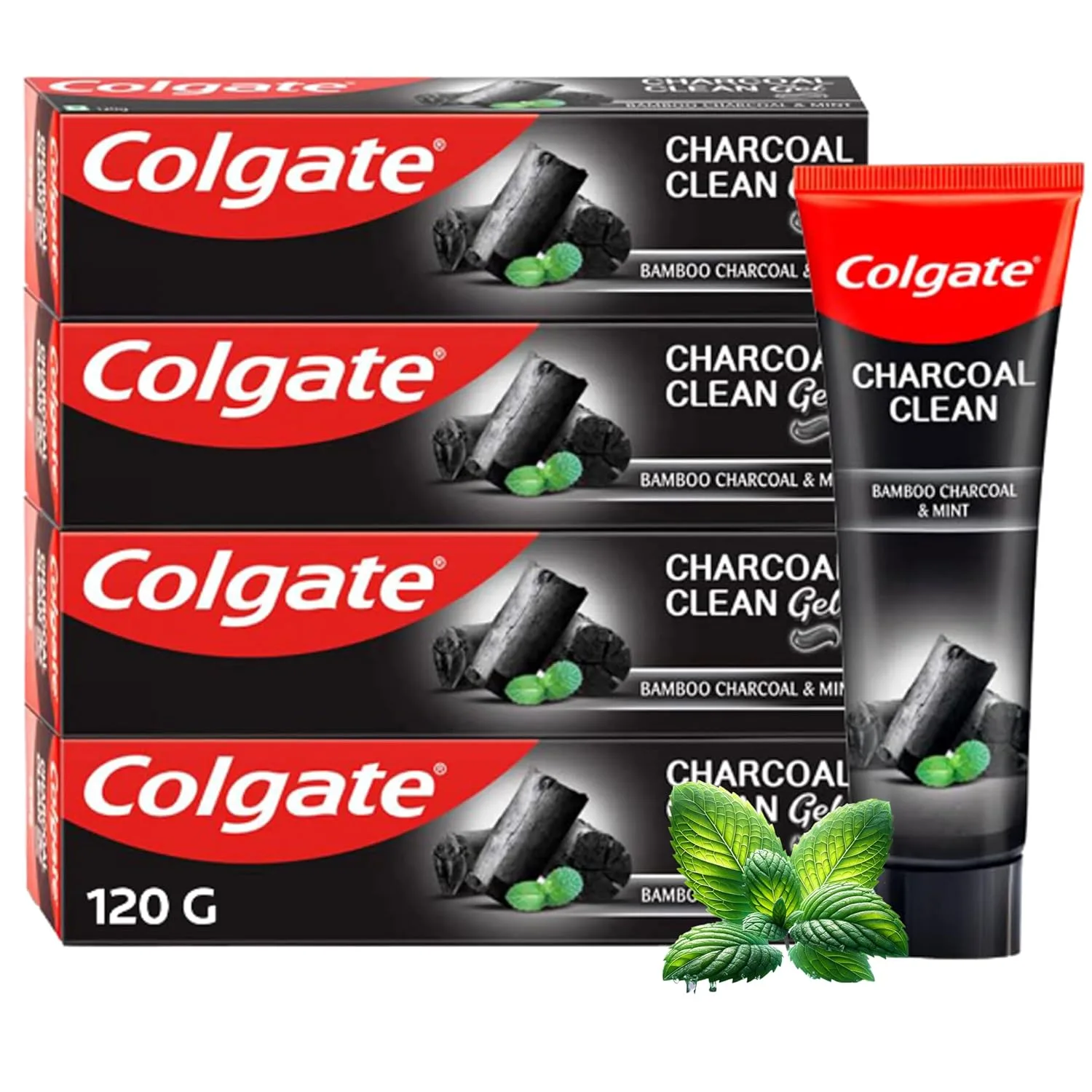 Colgate Charcoal Toothpaste, 480 gm (120g x 4) at ₹327