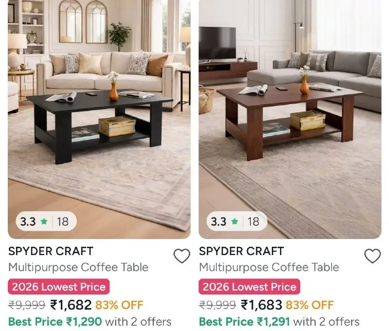 Coffee Table, Bedside Table and 5 more