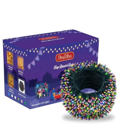 Desidiya 32M Multicolor LED String Lights with 8 Modes at ₹199