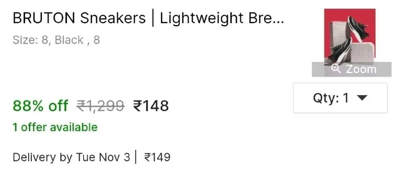 BRUTON Sneakers | Lightweight Breathable Mesh at ₹148