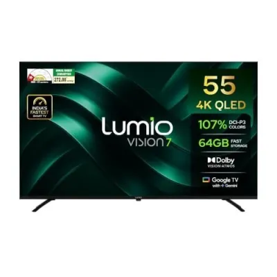 Lumio Vision 7 139 cm (55 inches) 4K Ultra-HD Smart QLED Google TV FTW3-ADSG at ₹32,949