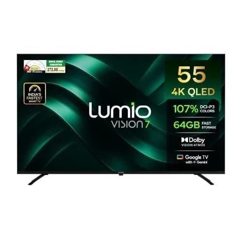 Lumio Vision 7 139 cm (55 inches) 4K Ultra-HD Smart QLED Google TV FTW3-ADSG at ₹32,949