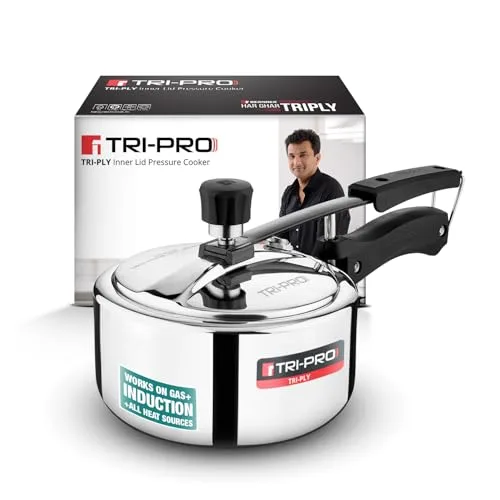 Tripro Triply Stainless Steel Inner Lid Pressure at ₹976