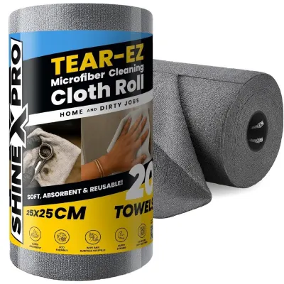 ShineXPro Microfiber Cleaning Cloth Roll, 20Pcs, 4000 Times Washable at ₹284