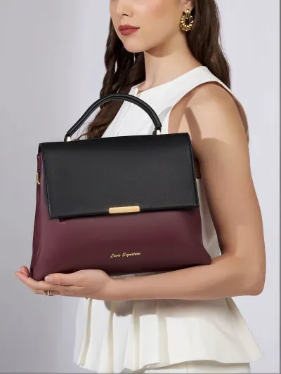 LAVIE Signature Women Aspen 2C Flap Satchel Handbag at ₹2,749