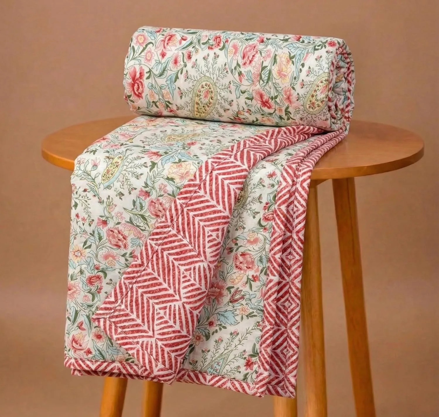 BSB HOME 100% Cotton Reversible Dohar Double Bed Size | AC B at ₹429