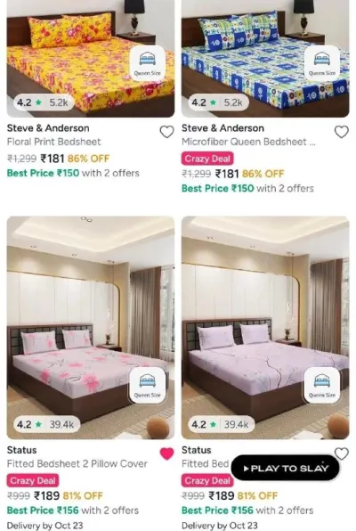 Double bedsheet