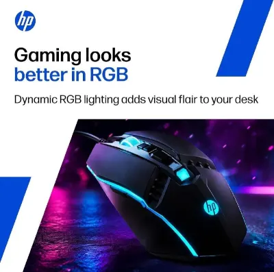 HP M370 Wired Gaming Mouse with RGB at ₹629