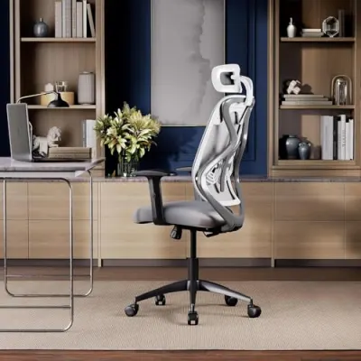 Wakefit Gravita Ergonomic Office Chair for Work | 3 Year Warranty | Single Lock and Recline | Soft Armrest with 3 Dimension adjustability| S at ₹4,947