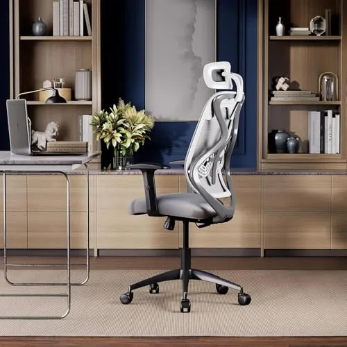 Wakefit Gravita Ergonomic Office Chair for Work | 3 Year Warranty | Single Lock and Recline | Soft Armrest with 3 Dimension adjustability| S at ₹4,947