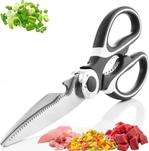 Kitchen Scissors, Premium Stainless Steel Food Scissors & Kitchen Shears for Meat, Chicken, Seafood, Vegetables, Herbs & BBQ, Multipurpose H at ₹79