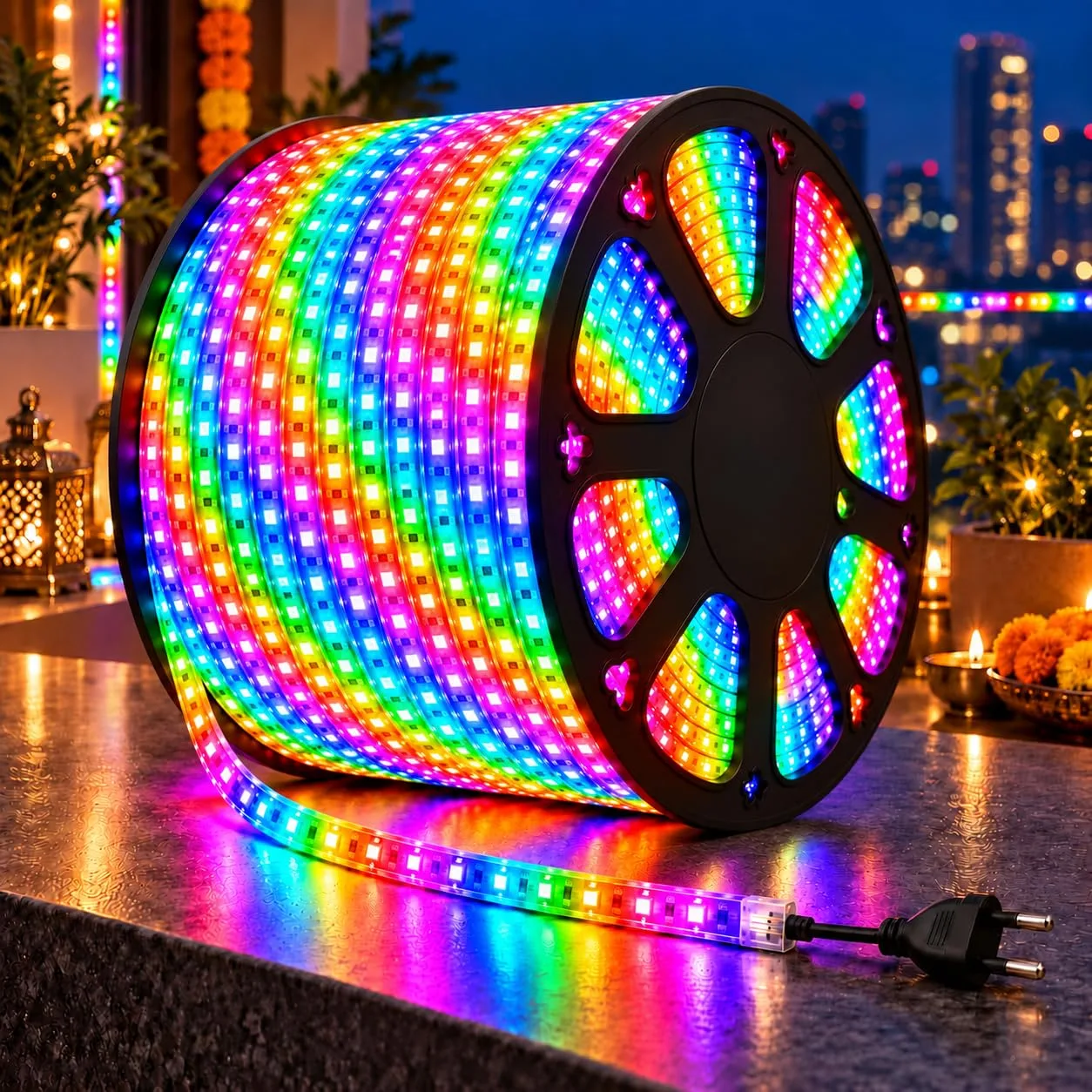 Desidiya LED Rope Light 100 Meter Multicolor at ₹1,999