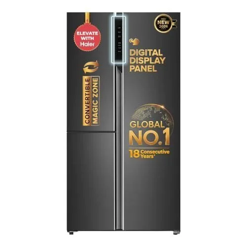 [ Triple Loot Offer ] Haier 598 L 3-Door Side by Side Refrigerator ,990 – Flat ₹20,000 Off With SBI CC