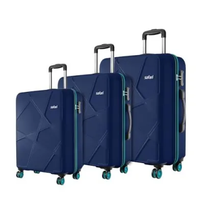 Safari Polypropylene Spinner Pentagon Pro 8 Wheels Set Of 3 at ₹4,649