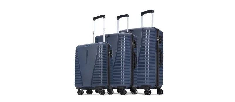 Aristocrat Poseidon Blue Set of 3 Trolley Bags at ₹3,599