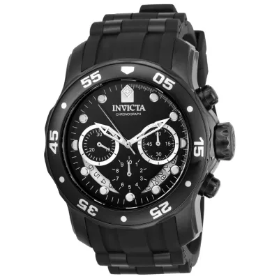 Invicta Stainless Steel Pro Diver Chronograph Black Dial Analog Watch for Men at ₹14,186.85