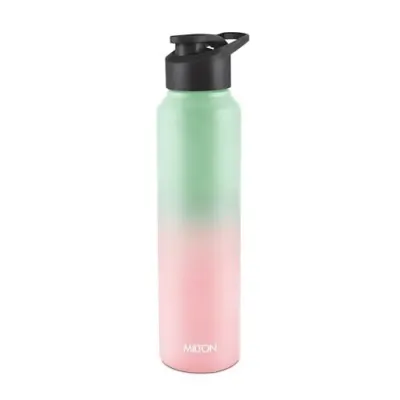 MILTON Torino 1000 Stainless Steel Water Bottle, Leakproof Lid, Single Walled, ISI Certified I For School, Office, Gym I 980 ml, Mint Green  at ₹244