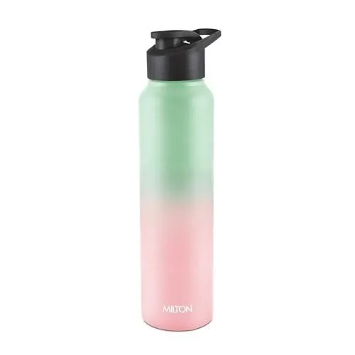 MILTON Torino 1000 Stainless Steel Water Bottle, Leakproof Lid, Single Walled, ISI Certified I For School, Office, Gym I 980 ml, Mint Green  at ₹244