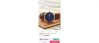 Timex Round 39mm Blue Dial Analog Men Watch - TW0TG6515 at ₹1,168