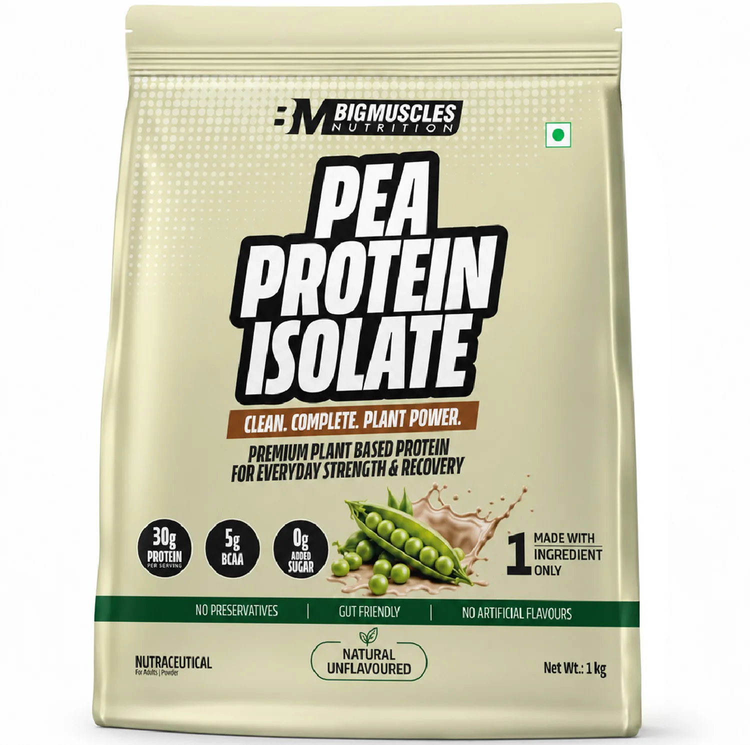 Lowest : Bigmuscles Nutrition 100% Pea Protein Isolate Powder 1kg at ₹649