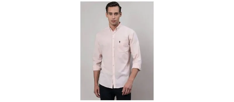 Red Tape Solid Button Down Shirt Men Your Go Style at ₹684