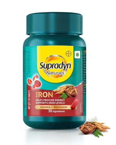 Supradyn Naturals Iron (30 Tablets) at ₹180