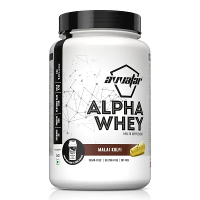 Avvatar Alpha Whey Protein - Malai Kulfi, 1 Kg at ₹2,655