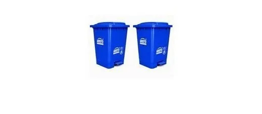 ARISTO Plastic Step-On Pedal Garbage Waste Dustbins 45 Ltr [Blue & Blue] Combo at ₹1,008