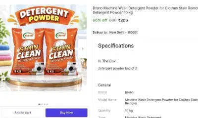 10Kg Detergent Powder at ₹268