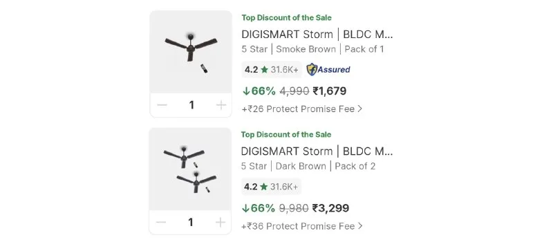 (Pack of 2) at ₹3,299