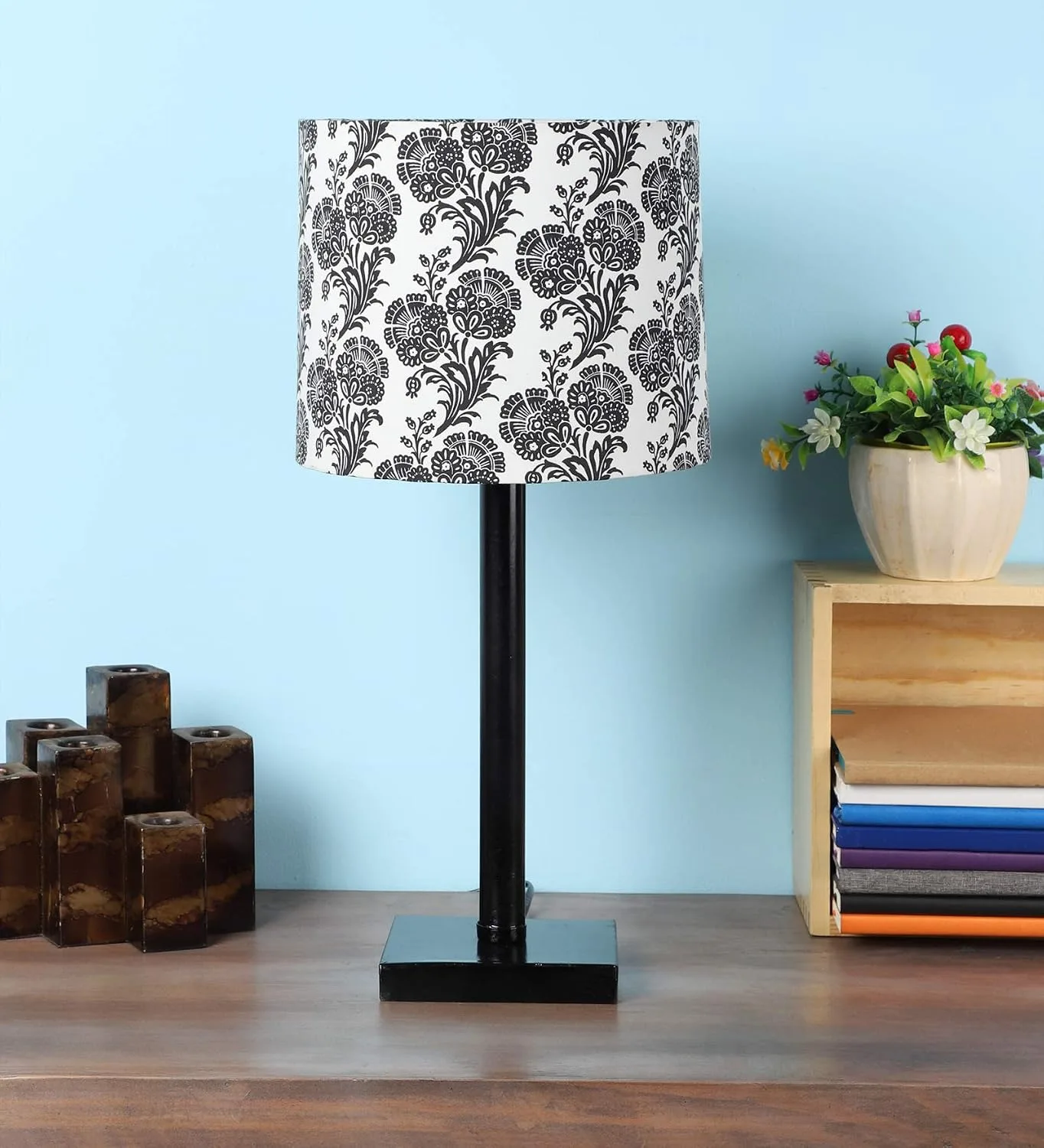 tu casa Table Lamps Black Metal Base at ₹510