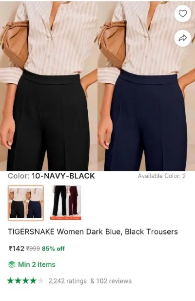 Women Trousers at ₹142