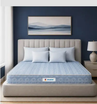 Sleepwell Orthopedic, Medium Firm Spine Support, Resitec VPF Core, Neem Anti-Microbial 8 inch King Memory Foam Mattress (L x W: 75 inch x 72 at ₹12,78