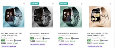 boAt Wearable Smart Devices at minimum 75% Discount