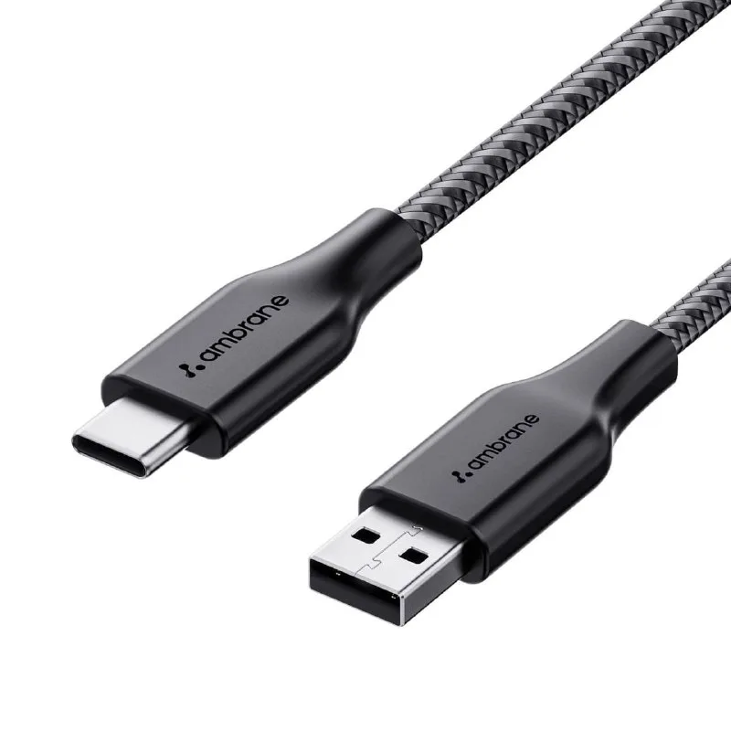 Ambrane Unbreakable 3A Fast Charging 1.5m Braided Type C Cable at ₹99