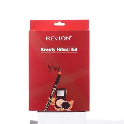 Revlon Beauty Ritual Kit (Touch & Glow Moisturising Compact Powder Shade -Ivory Matte & Kohl Kajal Bold Kohl Dramatic Look) at ₹316