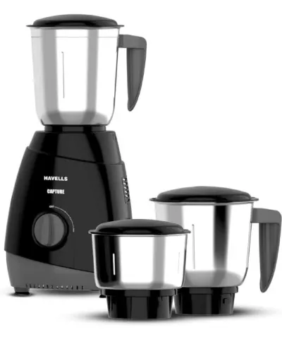 Havells Capture 500W Mixer Grinder 3 Stainless Steel Jars | 21000 RPM High-Speed Motor at ₹1,828