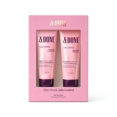 &Done Shampoo and Conditioner for Frizzy, Dry Hair | Professional Bond Repair Combo | Controls Frizz & Repairs Damage | Compatible with Chem at ₹360