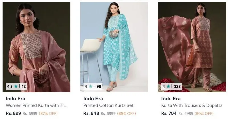 Indo Era Women upto 90% OFF