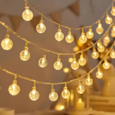Desidiya® 14 LED Crystal Ball String LED Diwali Lights for Decoration for Home 4 Mtr at ₹139