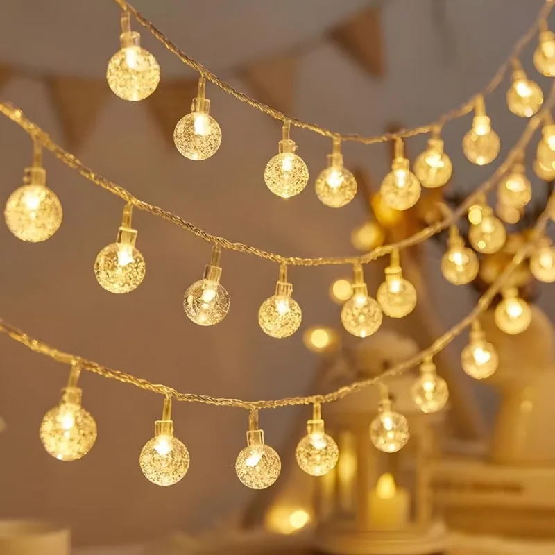 Desidiya® 14 LED Crystal Ball String LED Diwali Lights for Decoration for Home 4 Mtr at ₹139