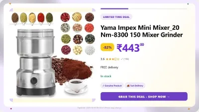 Mini Mixer Mixer Grinder at ₹443