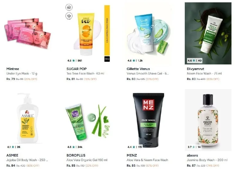 Alovera Gel & Facewash from ₹79