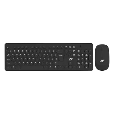Ant Value FKBRI05 Wireless Keyboard Mouse Combo - 2.4Ghz Aesthetic Quiet Keyboard and Mouse Wireless - 104 Keys Full Size Ultra-Thin Keyboar at ₹549
