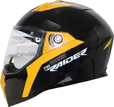 TVS Raider Lightweight Full Face Helmet for Man and Woman with Clear and Scratch Resistant Visor, ISI DOT Certified at ₹1,028