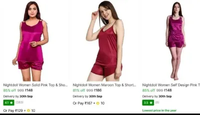Women's NightSuit at ₹148