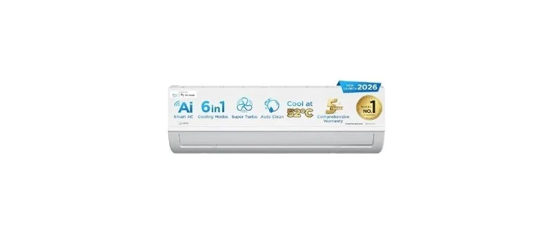 Midea 1.5 Ton 5 Star Inverter Split AC at ₹40,990