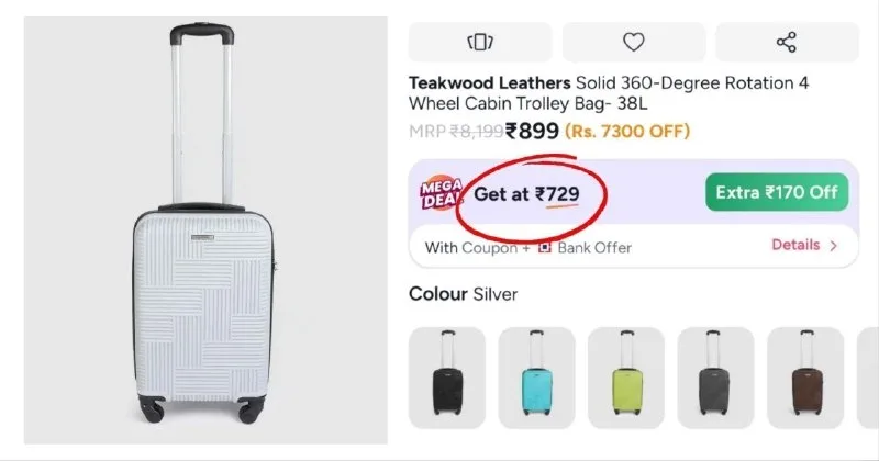 Trolley Bag at ₹899