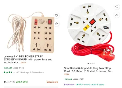 Extension Boards at ₹111